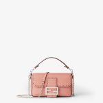 FENDI Baguette® Mini Powder pink Selleria bag with 309 hand-sewn topstitches